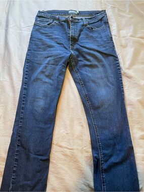 Men's Straight-Leg Jeans in Deep Blue